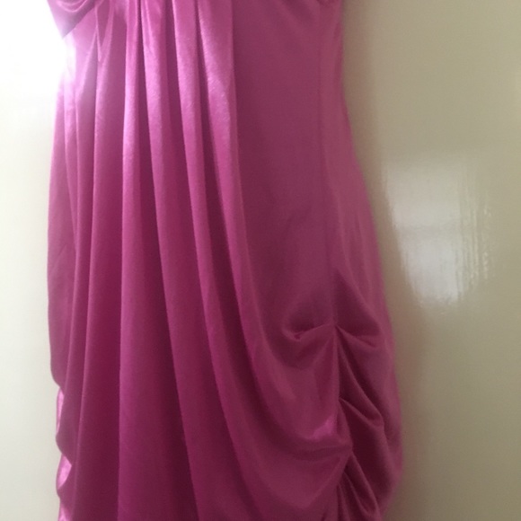 Pink Silk Party Dress - Picture 3 of 4